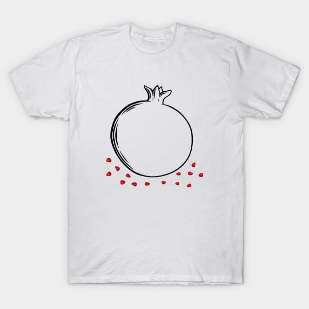 Pomegranate T-Shirt by RefinedApparelLTD